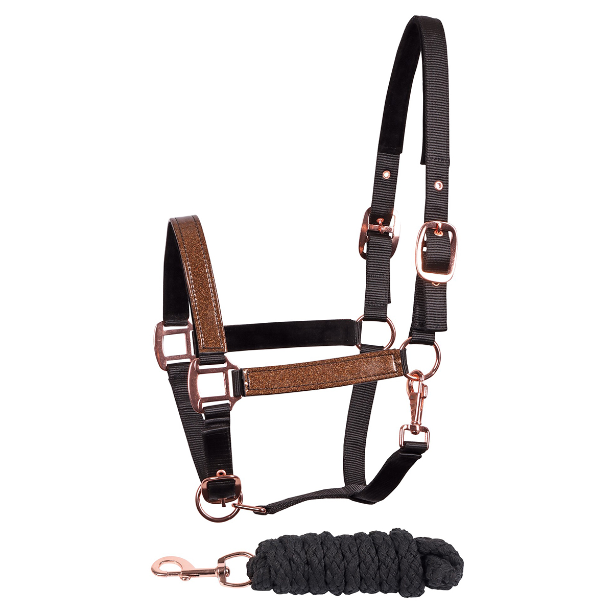 Комплект (недоуздок+чумбур) Harry's Horse "Metallic II" Комплект (недоуздок+чумбур) Harry's Horse "Metallic II"