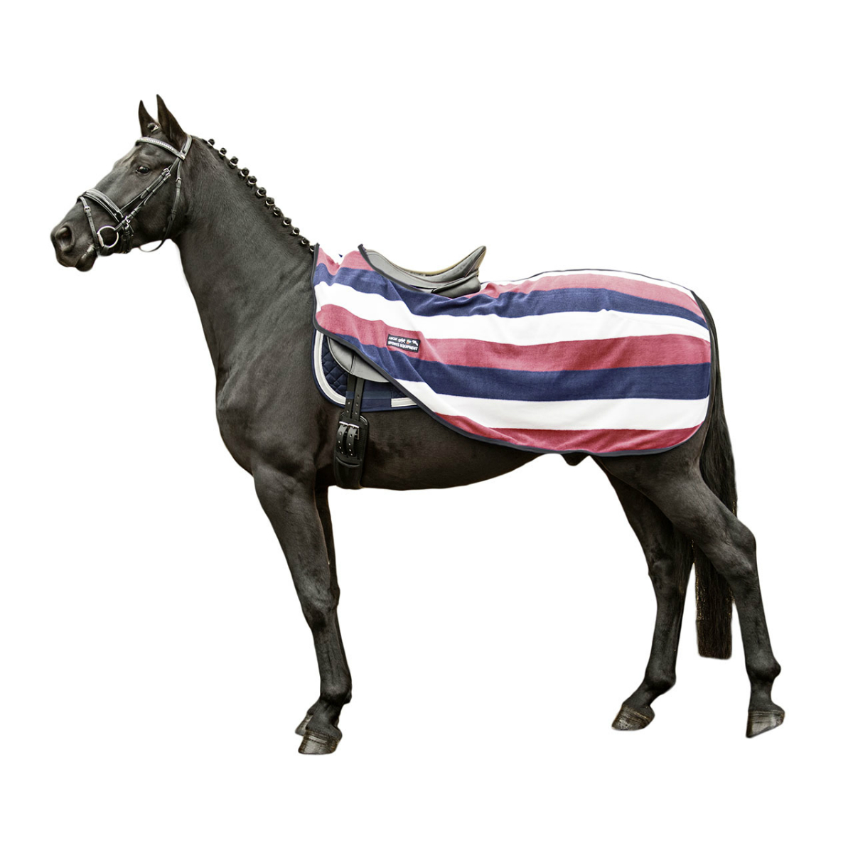 Полупопона флисовая "Fasion Stripes"  для лошади Полупопона флисовая "Fasion Stripes"  для лошади