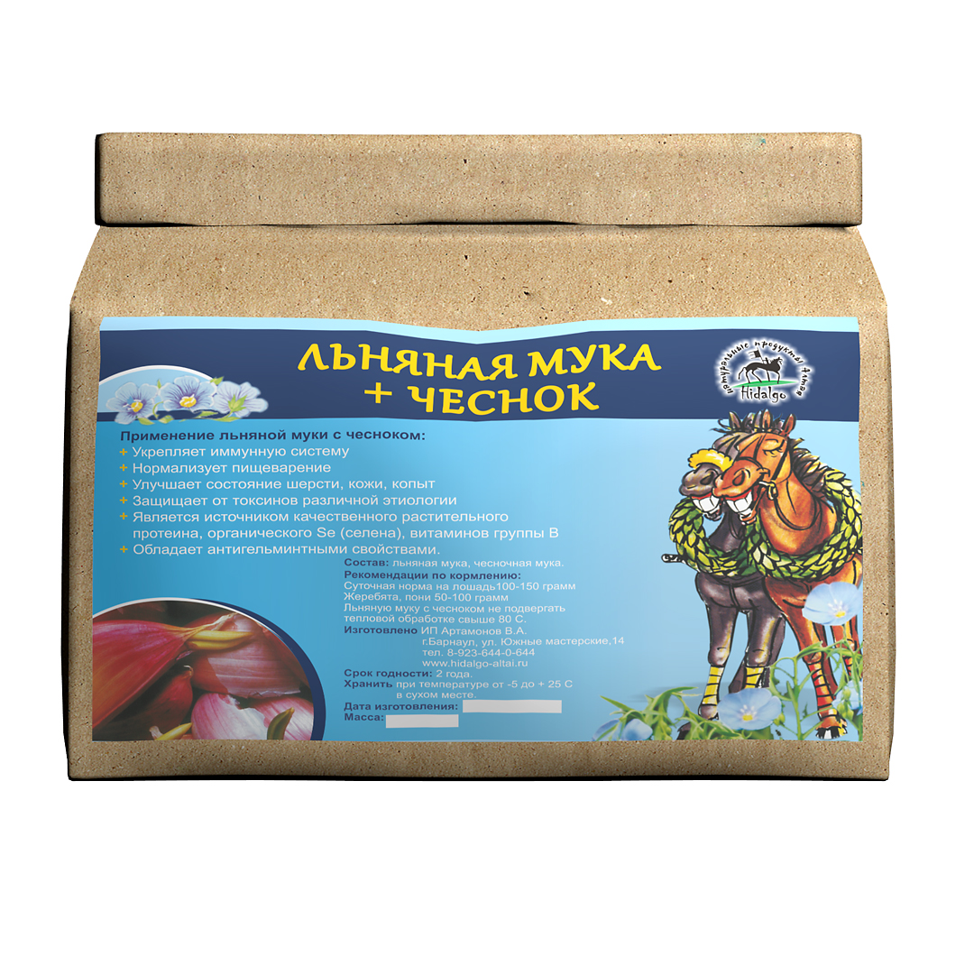 Мука льняная + чеснок 3 кг, 94304
