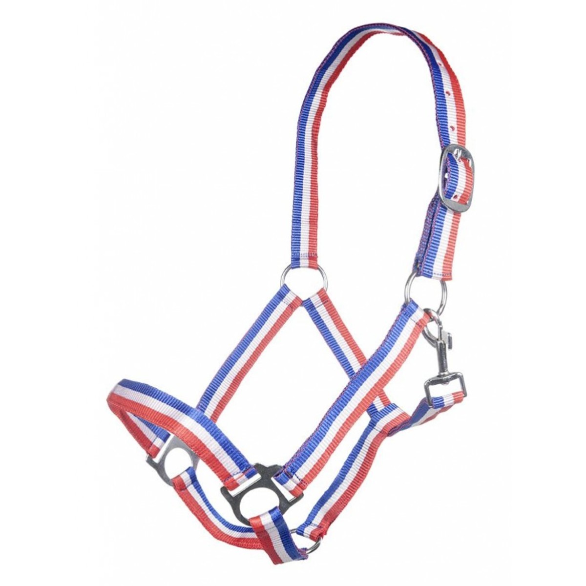 Недоуздок нейлоновый  в полоску "Genf"