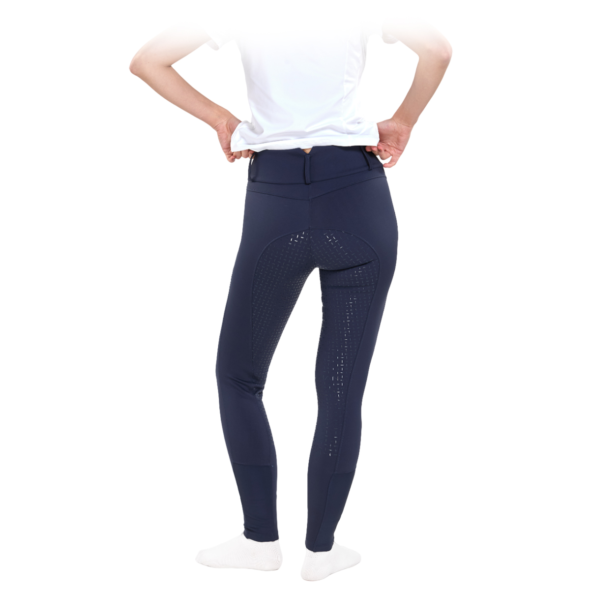 Бриджи женские "EQUIMAN" для верховой езды с полной силиконовой леей 