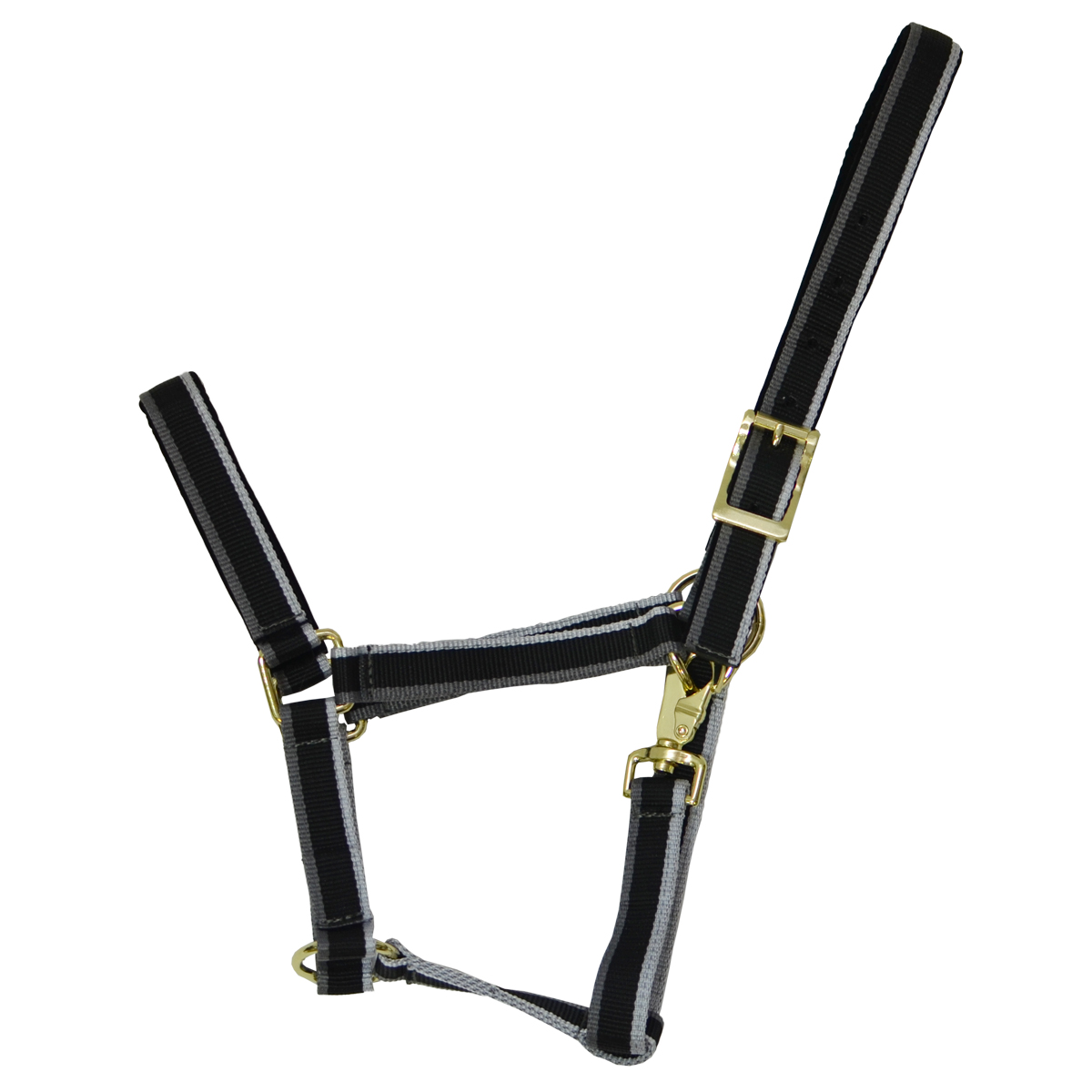 Недоуздок нейлоновый в полоску "EQUIMAN"