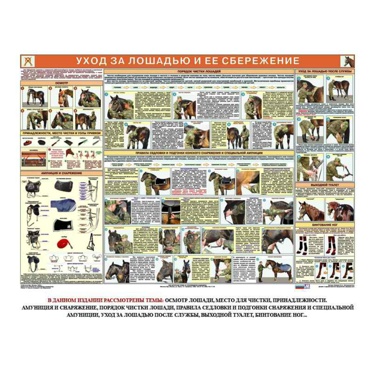 Комплект плакатов "Служебное коневодство" Комплект плакатов "Служебное коневодство"