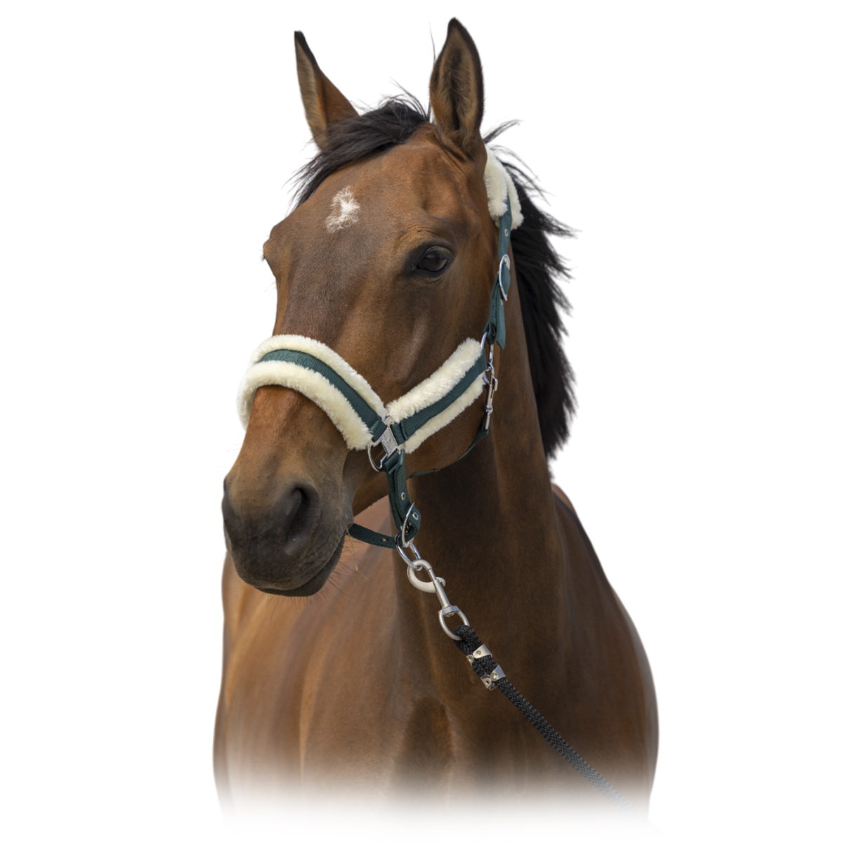 Недоуздок с мехом EK "Nylon Mouton", 510253