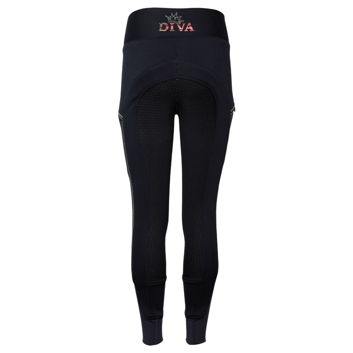 Лосины детские "Diva Camo" для верховой езды с полной леей 