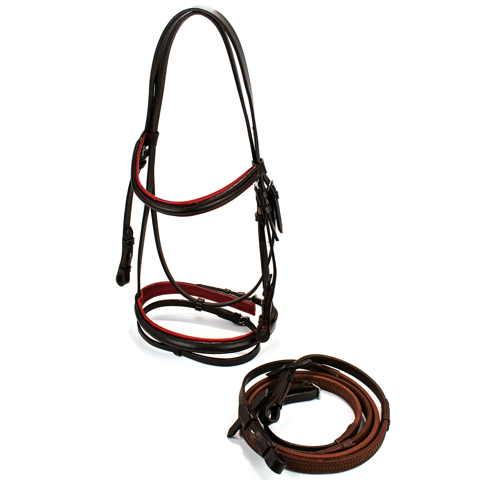 Оголовье трензельное с дутым капсюлем Оголовье трензельное с дутым капсюлем