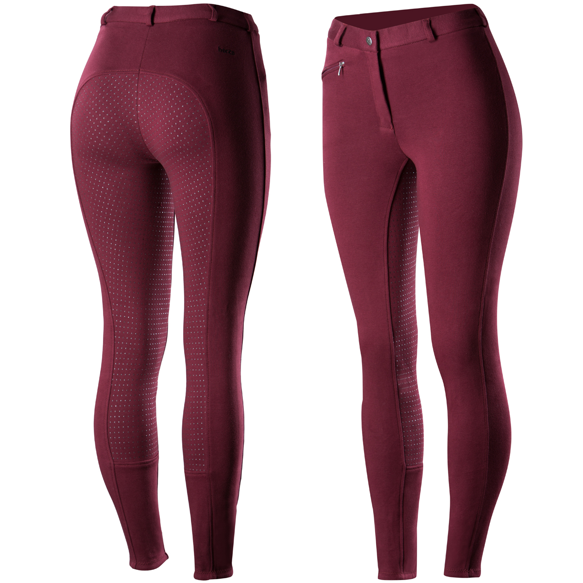 Бриджи женские для верховой езды "Horze Active" с полной силиконовой леей