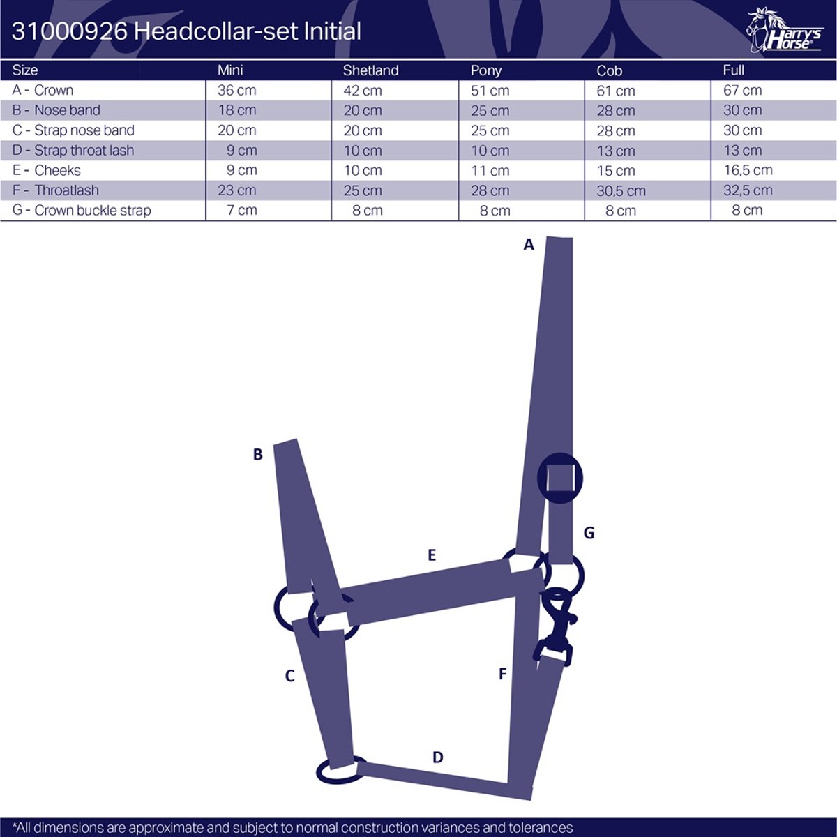 Комплект (недоуздок+чумбур) "Initial" Комплект (недоуздок+чумбур) "Initial"
