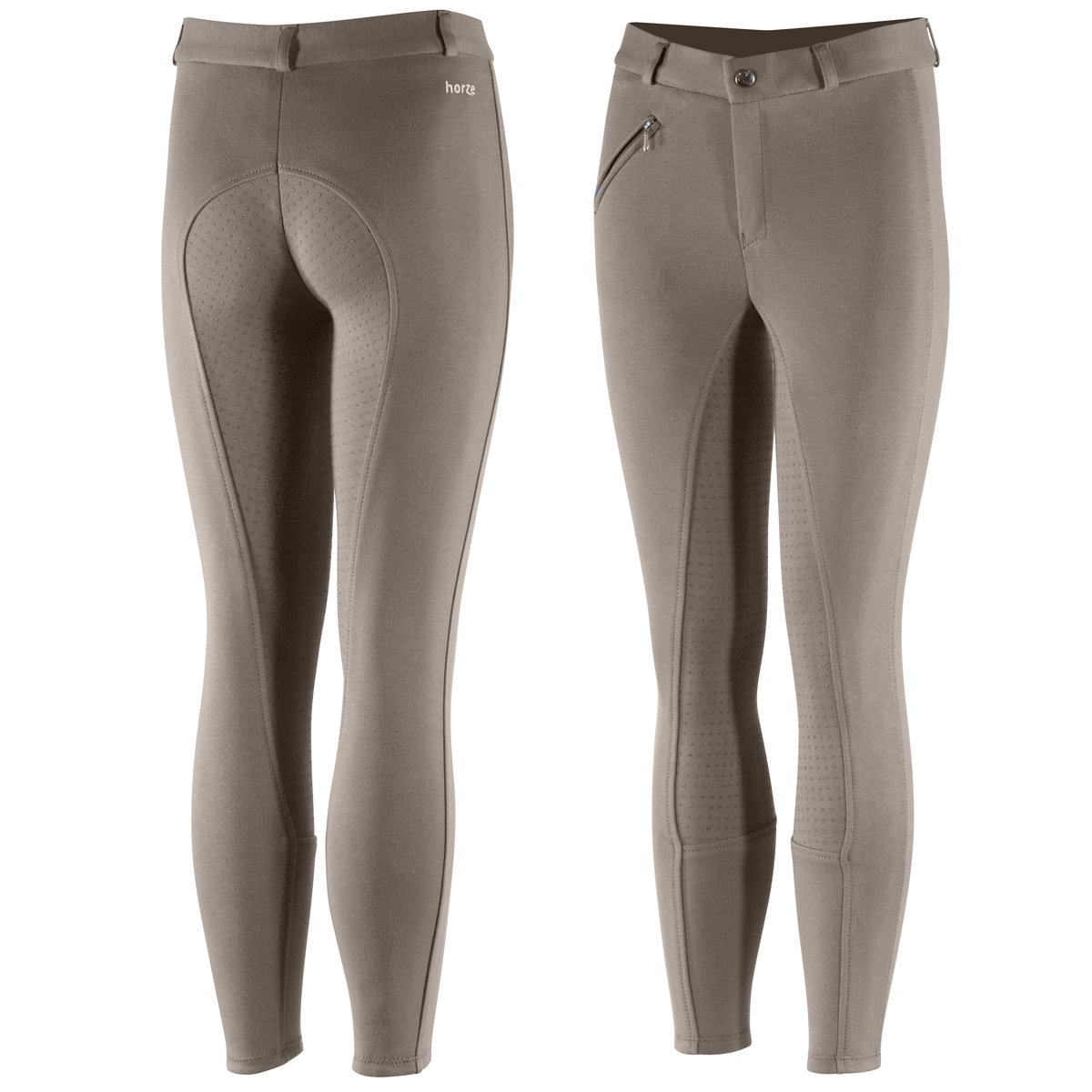 Бриджи детские для верховой езды "Horze Active" с полной силиконовой леей