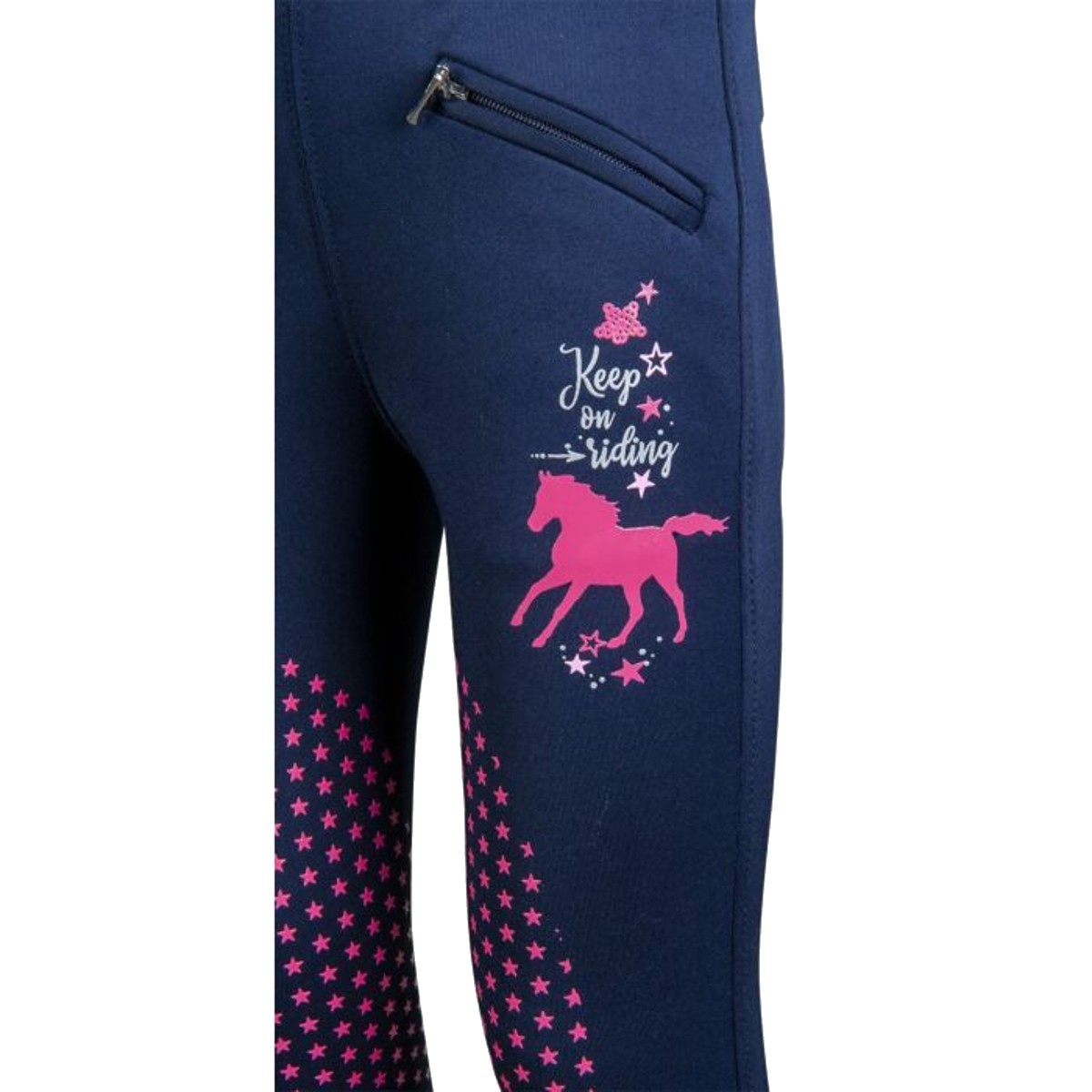 Лосины детские для верховой езды "Keep on Riding" с силиконовой коленной леей Лосины детские для верховой езды "Keep on Riding" с силиконовой коленной леей