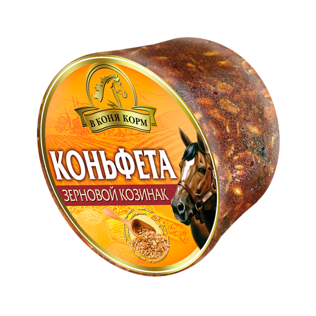 Лакомство для лошади Коньфета Козинак "Зерновой" 620 г.
