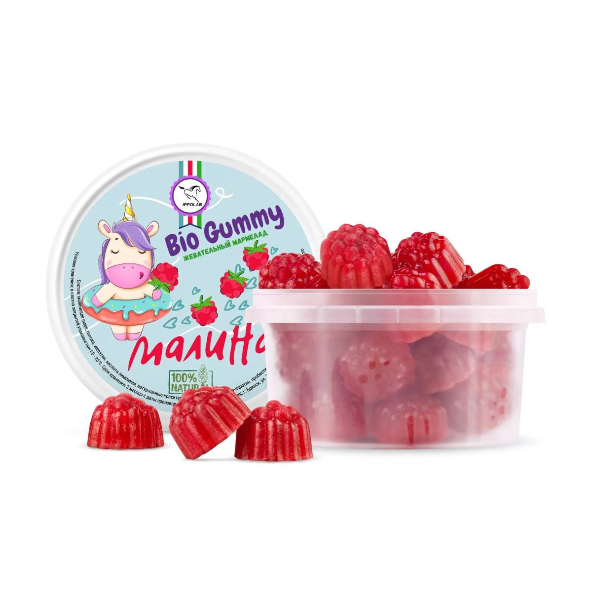 Мармелад "Bio Gummy" малина, 300 г Мармелад "Bio Gummy" малина, 300 г