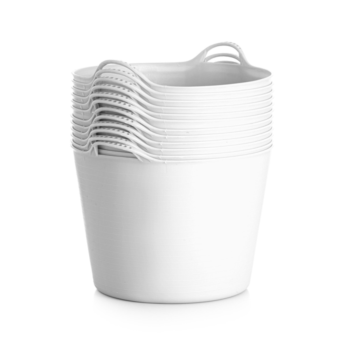 Тазик для лошади "Farmer" с двумя ручками 40 л, резинопластик Тазик для лошади "Farmer" с двумя ручками 40 л, резинопластик