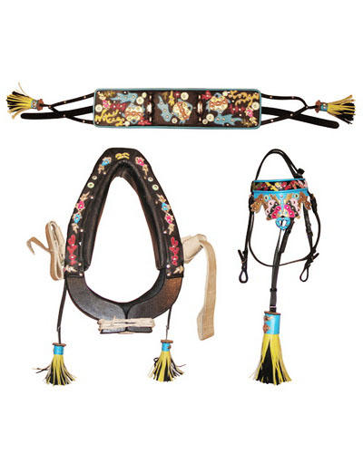 Упряжь парадная для пони с хомутом в комплекте Упряжь парадная для пони с хомутом в комплекте