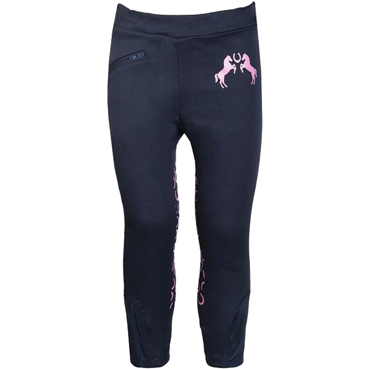 Лосины детские для верховой езды HKM "Pink Pony" с силиконовой коленной леей Лосины детские для верховой езды HKM "Pink Pony" с силиконовой коленной леей