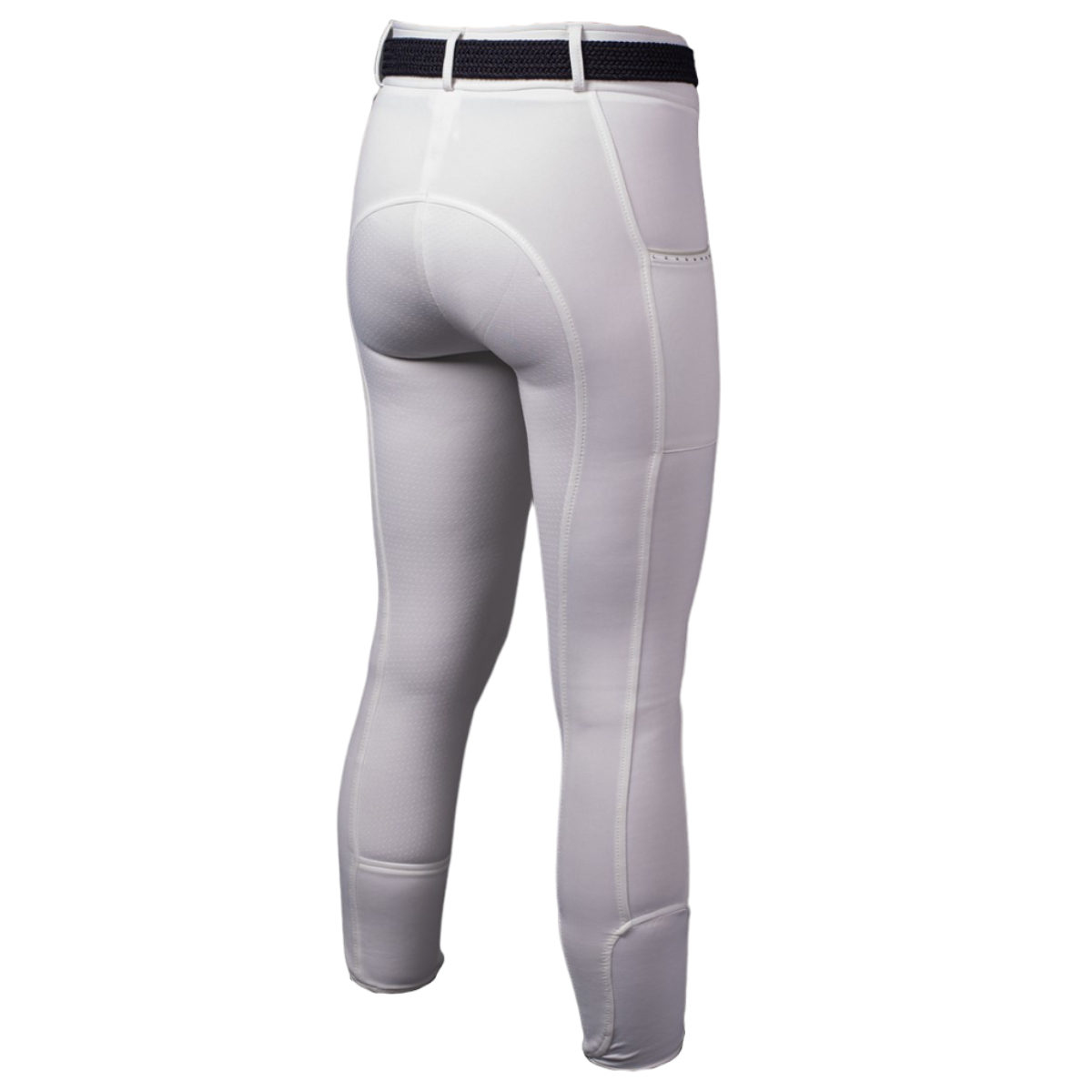 Лосины женские для верховой езды Equitights EQS Silver с полной силиконовой леей