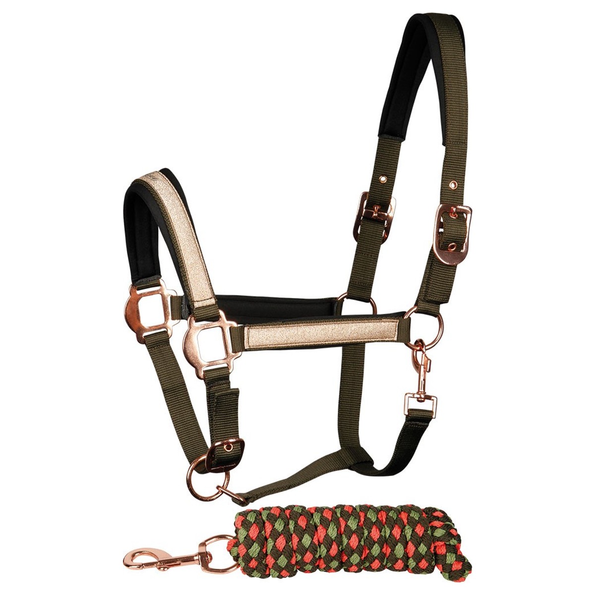 Комплект (недоуздок+чумбур) Glitter