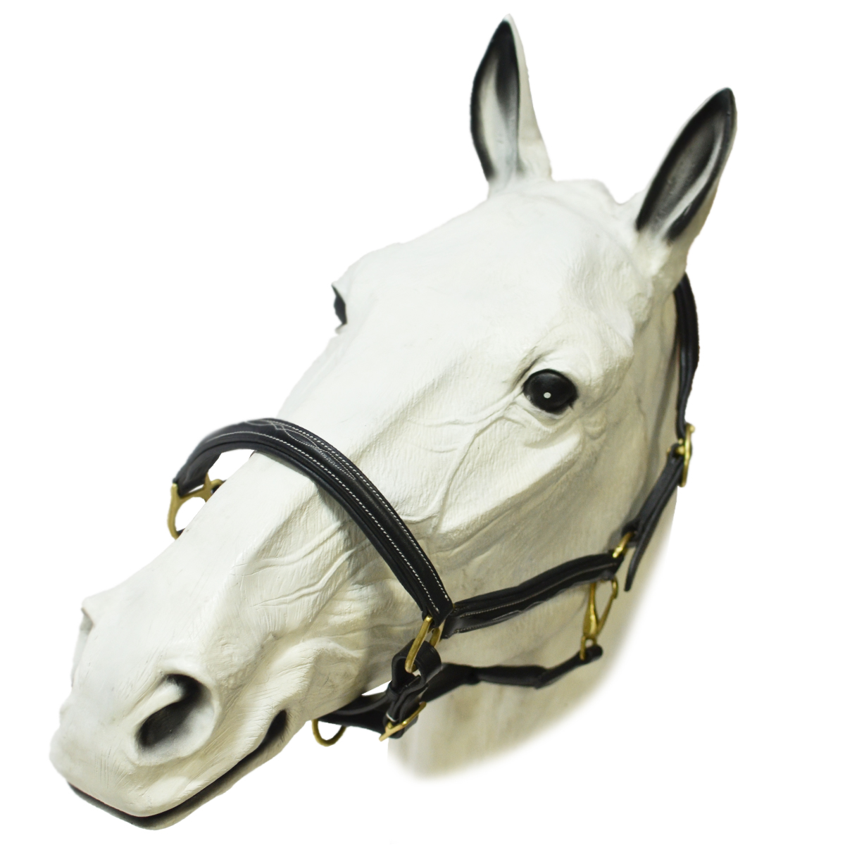 Недоуздок кожаный "EQUIMAN" с декоративной отстрочкой Недоуздок кожаный "EQUIMAN" с декоративной отстрочкой