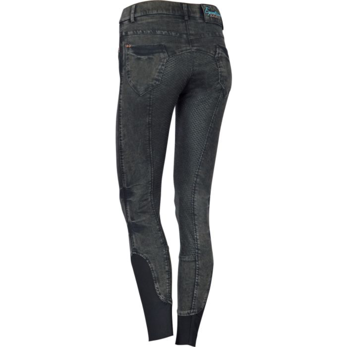Бриджи женские "Denim" для верховой езды с полной силиконовой леей