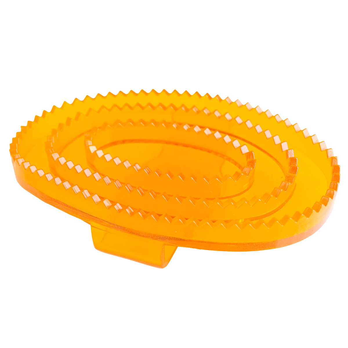 Скребница  резиновая овальная для лошади