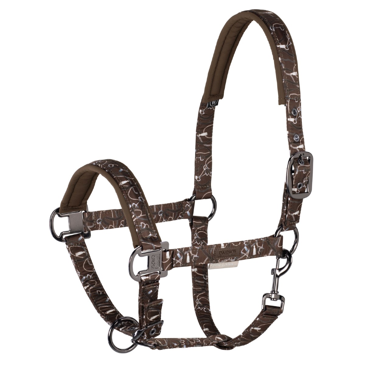 Недоуздок ESKADRON "PIN BUCKLE GLOSSY DESSIN PLATINUM 20", 410137834