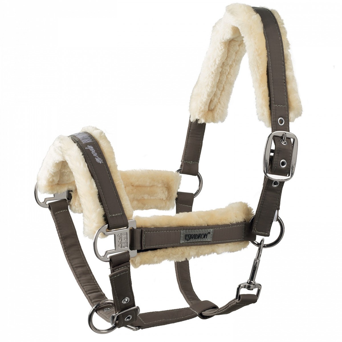 Недоуздок с исусственным мехом ESKADRON FAUXFUR PIN BUCKLE