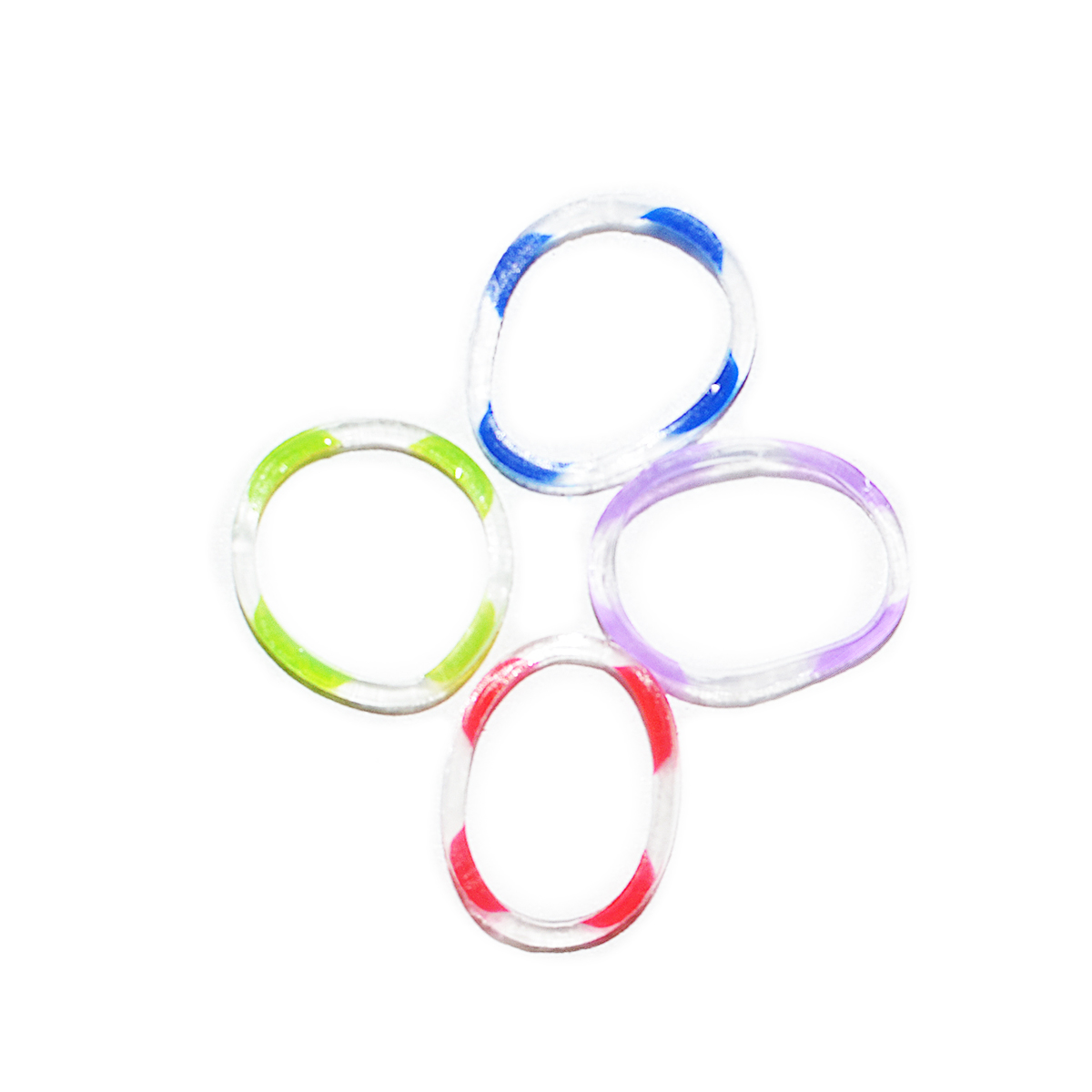 Резинки для гривы силиконовые пестрые Резинки для гривы силиконовые пестрые