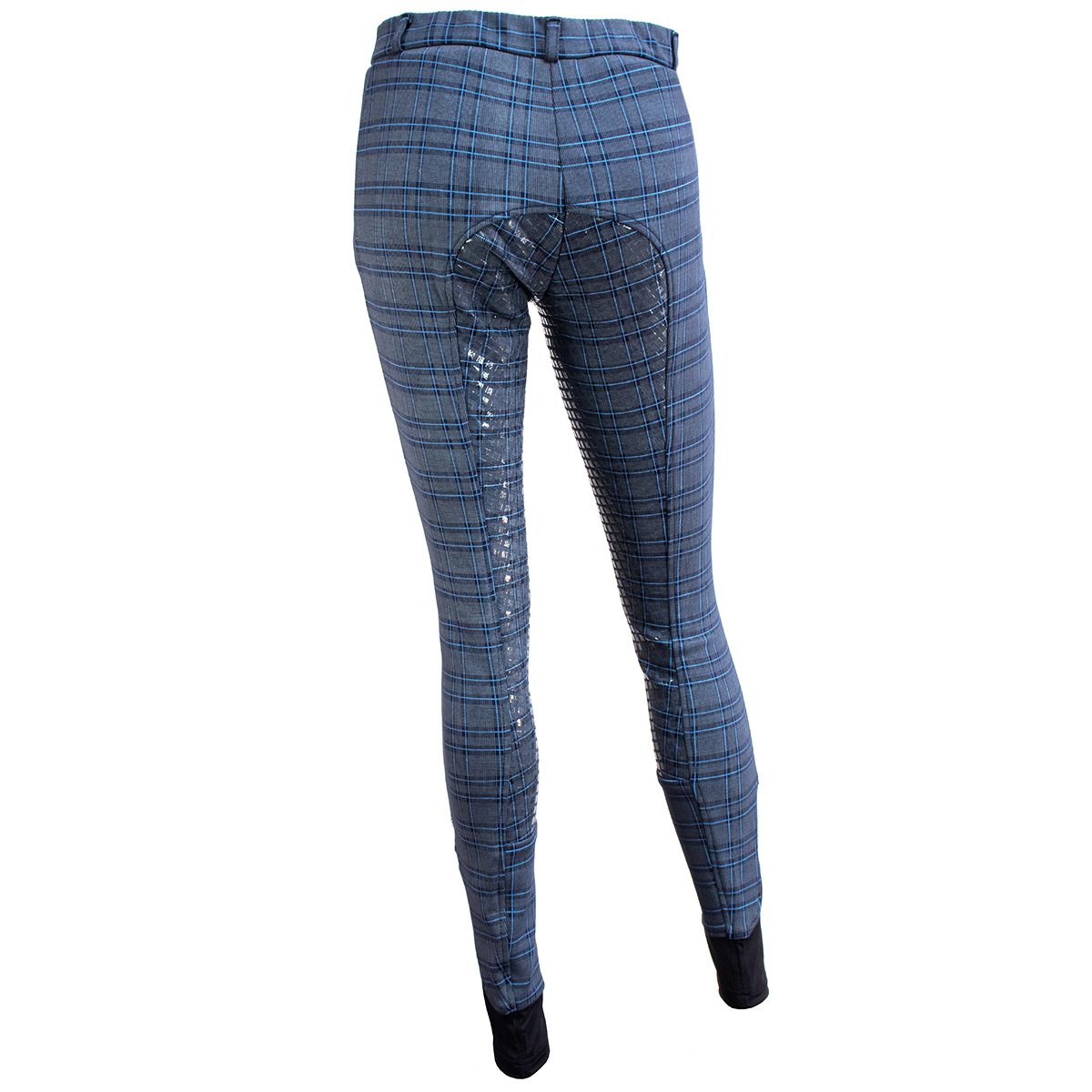 Бриджи женские для верховой езды "Check" в клетку с полной силиконовой леей и эластичным "чулком"  Бриджи женские для верховой езды "Check" в клетку с полной силиконовой леей и эластичным "чулком"