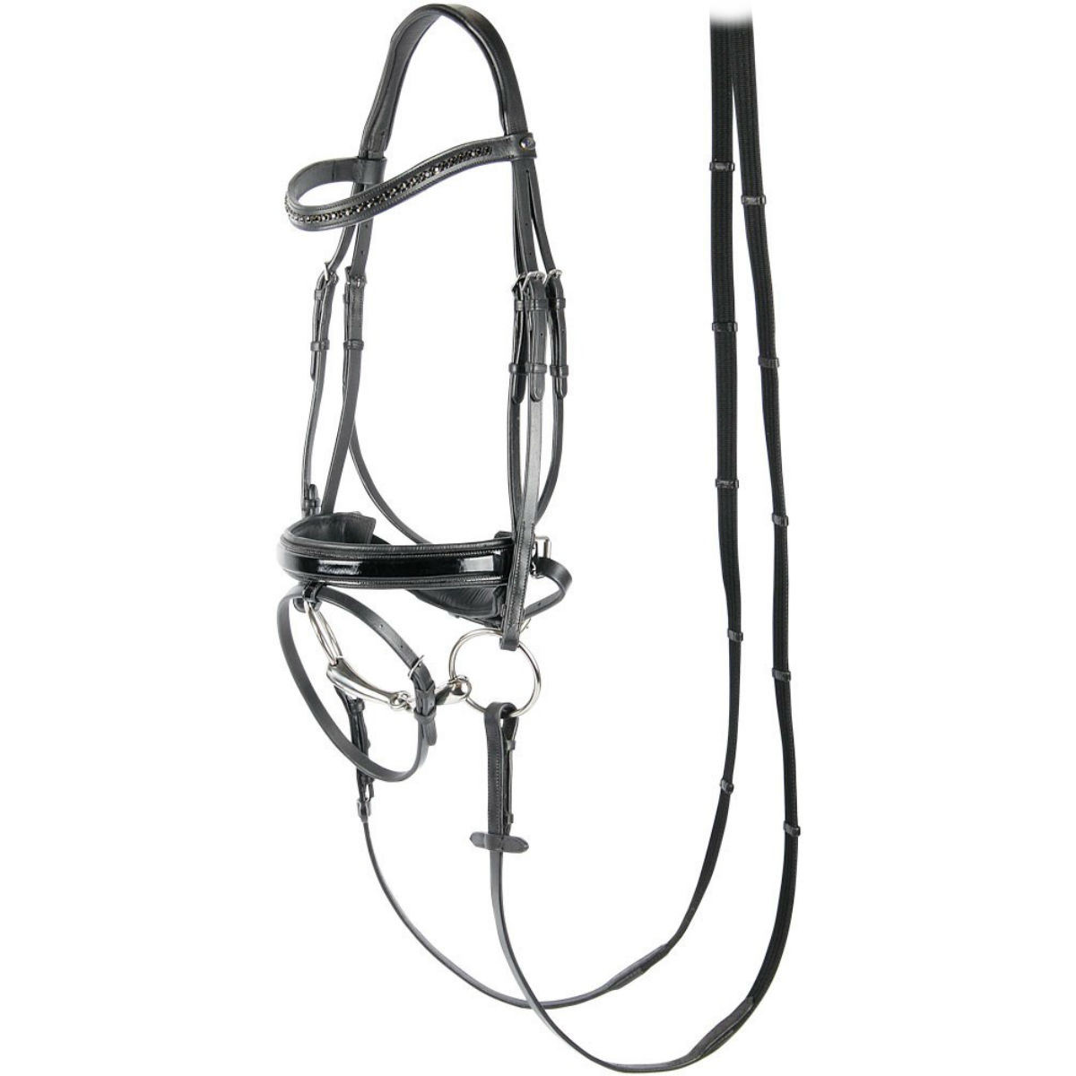 Оголовье трензельное "Lacque Square" Оголовье трензельное "Lacque Square"