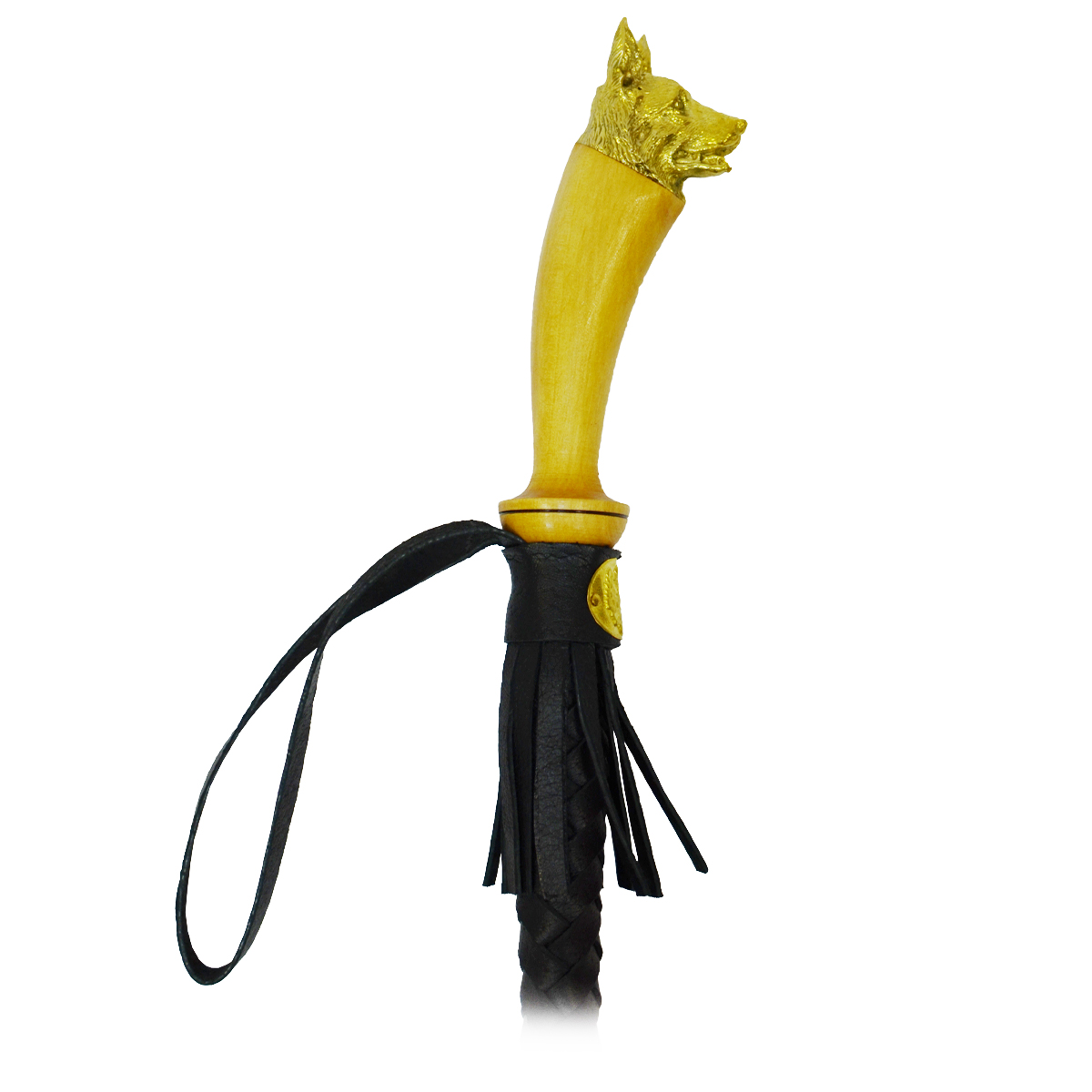 Нагайка с латунной фигурой