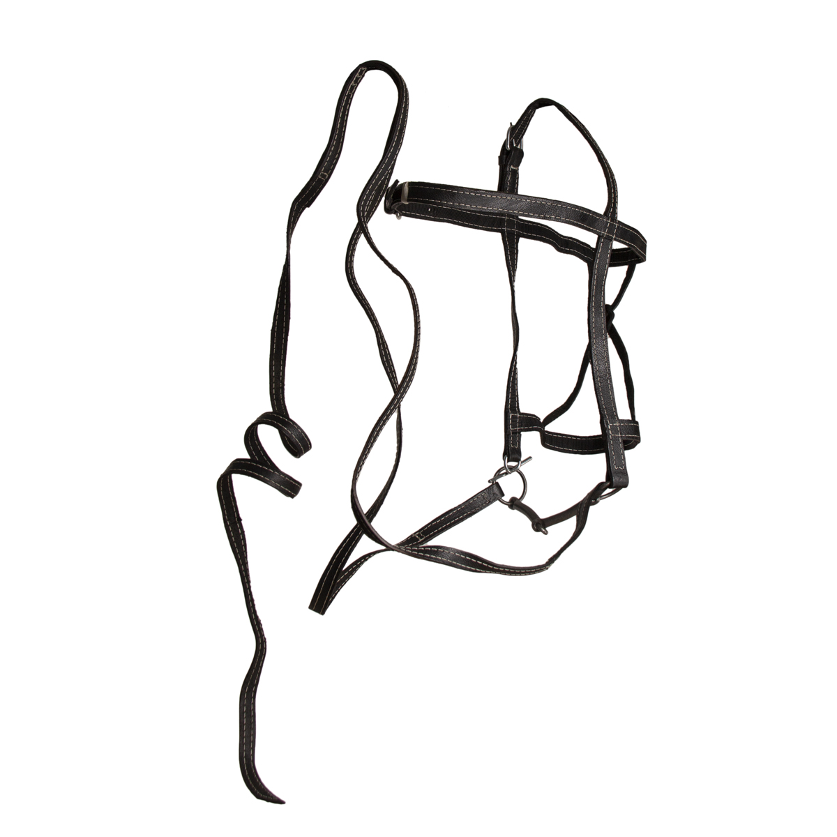 Узда двойная кожаная для тяжеловоза Farmer