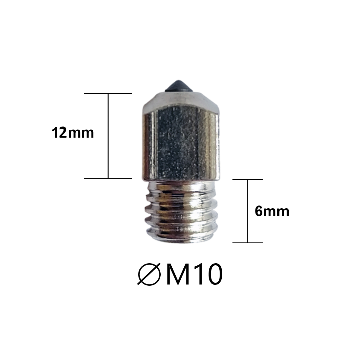Шипы для подков М10 с победитовой вставкой, шт