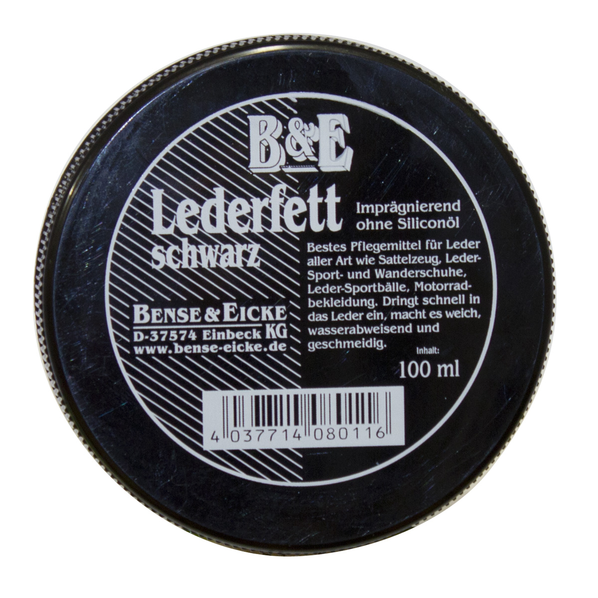 Бальзам "Bense & Eicke" для амуниции черный 100 мл Бальзам "Bense & Eicke" для амуниции черный 100 мл