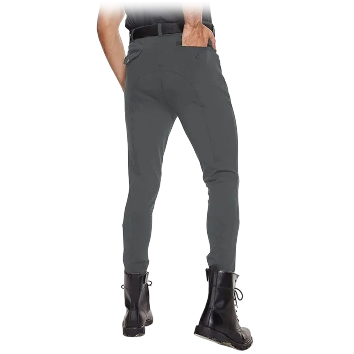 Бриджи мужские для верховой езды с силиконовой коленной леей 