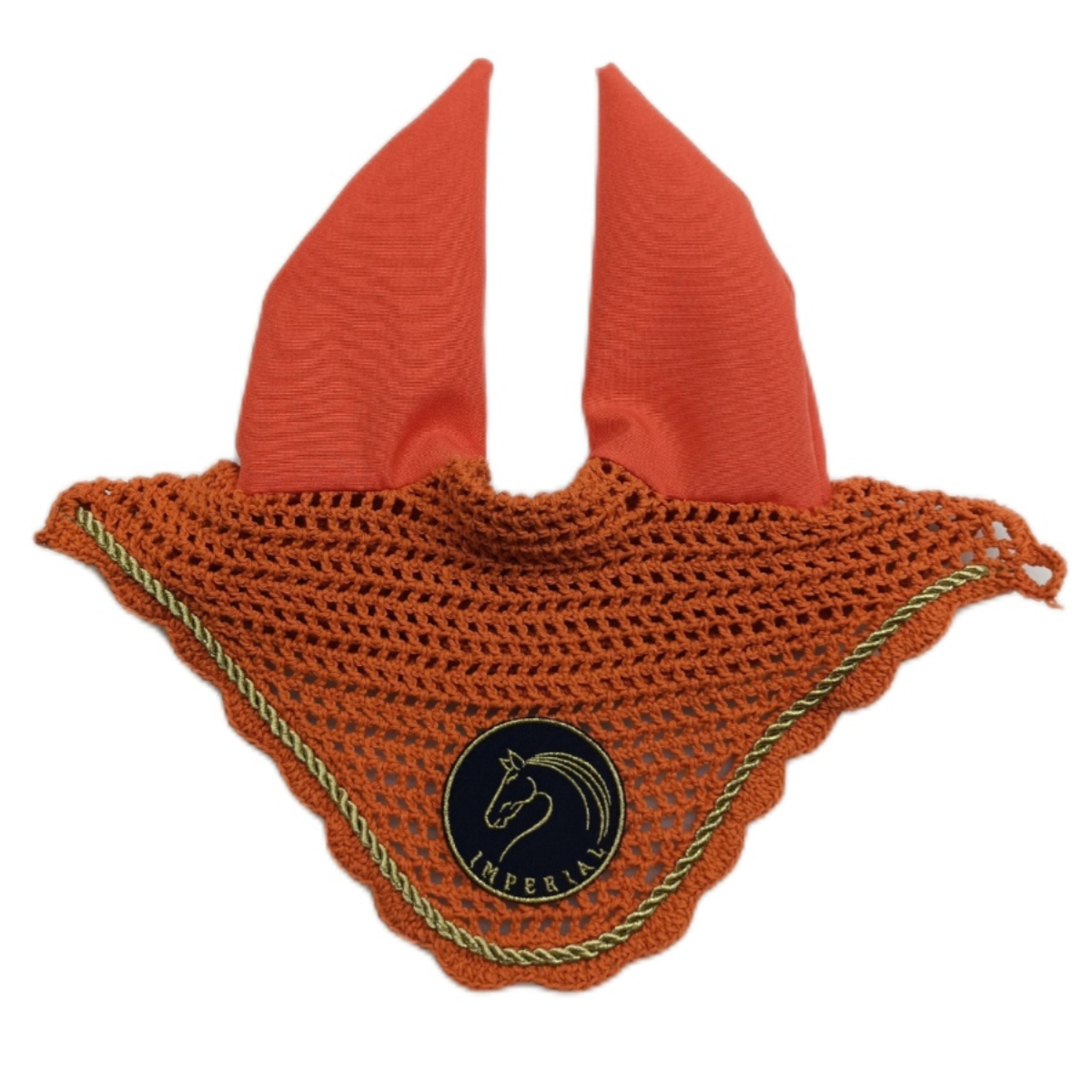 Капор "Уши" с вышивкой для лошади