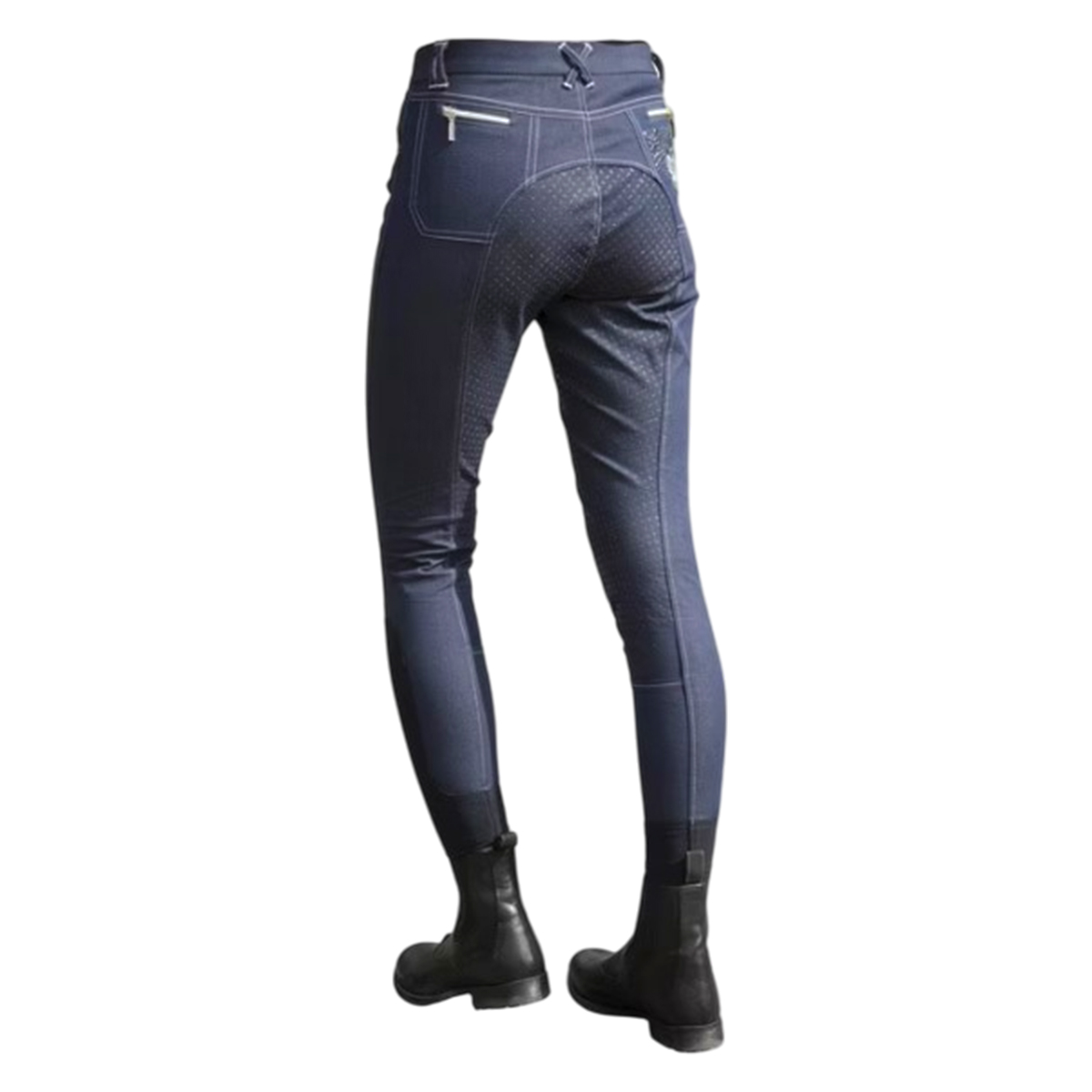 Бриджи женские Denim Horse Comfort для верховой езды с полной силиконовой леей 