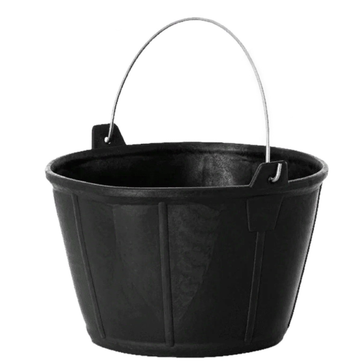 Тазик для лошади "Farmer" с металлической ручкой 12 л, резинопластик Тазик для лошади "Farmer" с металлической ручкой 12 л, резинопластик