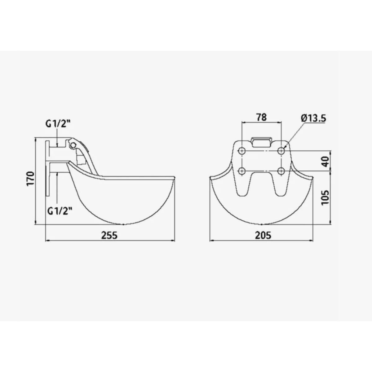 Автопоилка чугунная