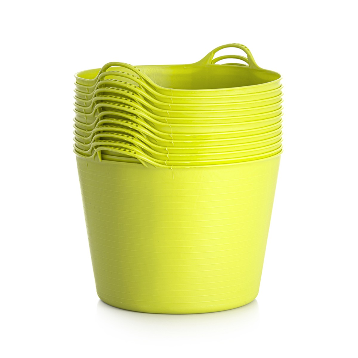 Тазик для лошади "Farmer" с двумя ручками 40 л, резинопластик Тазик для лошади "Farmer" с двумя ручками 40 л, резинопластик