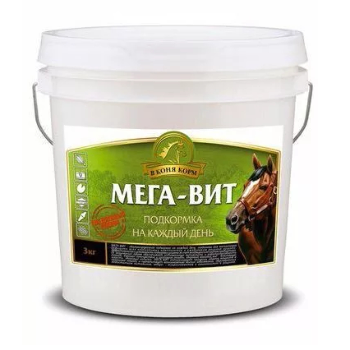 Подкормка для лошадей "Мега-Вит", 3 кг, 
