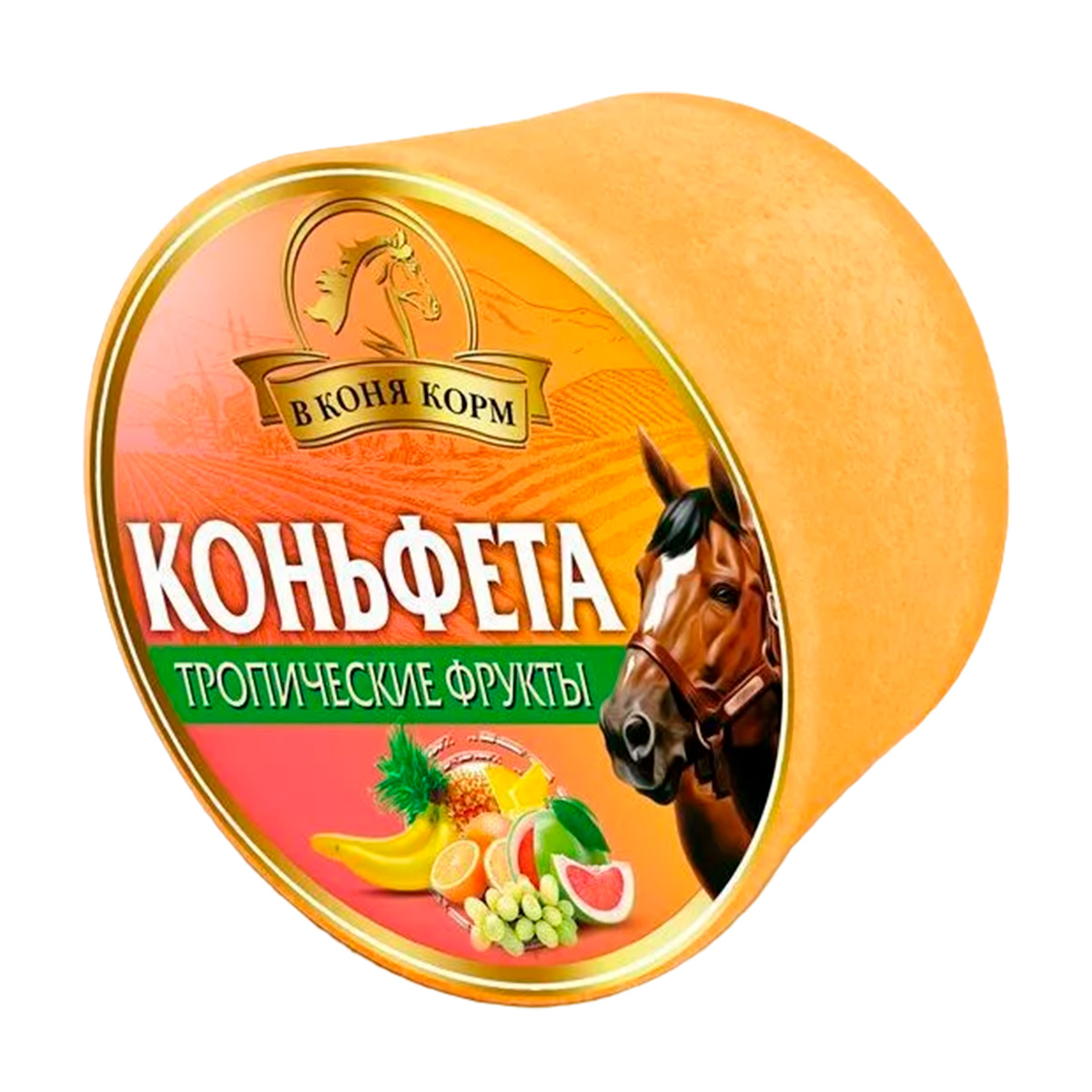 Лакомство для лошади Коньфета "Тропические фрукты" 620 г. Лакомство для лошади Коньфета "Тропические фрукты" 620 г.