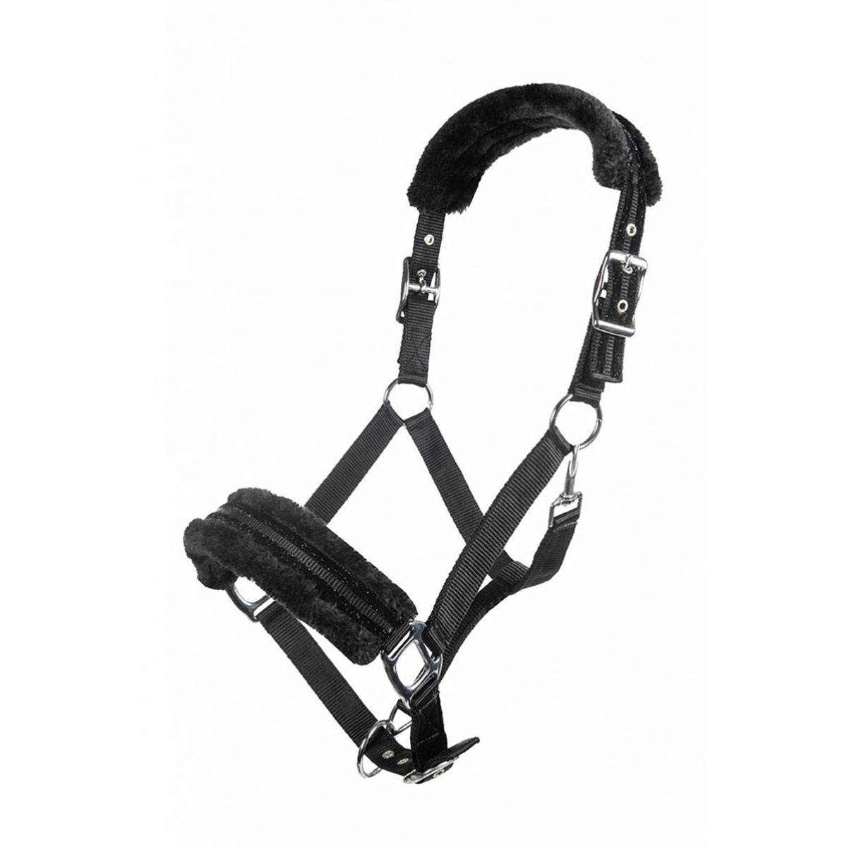 Недоуздок с мехом HKM "Glitter" Недоуздок с мехом HKM "Glitter"