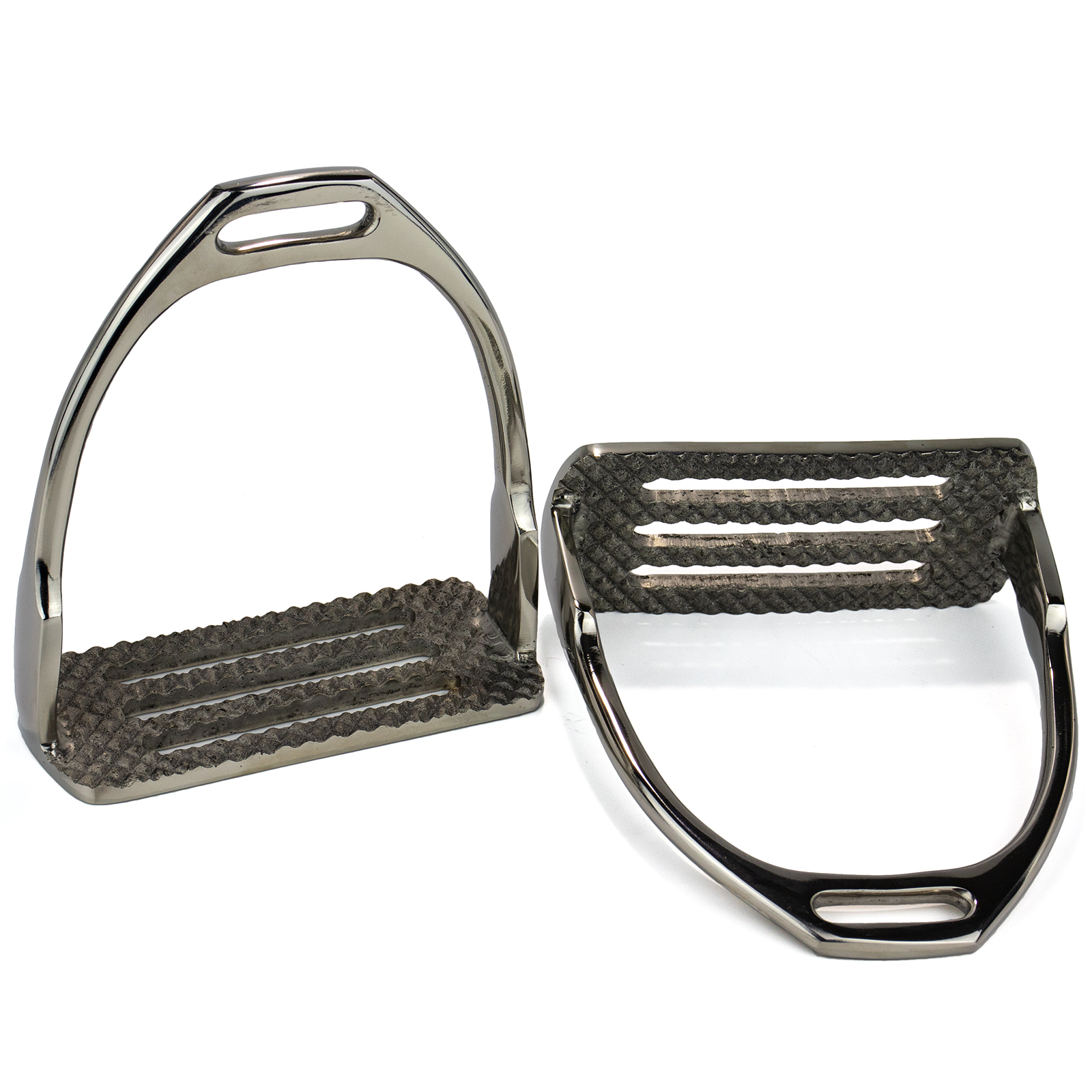 Стремена сплошные без резинок, нержавеющая сталь, пара