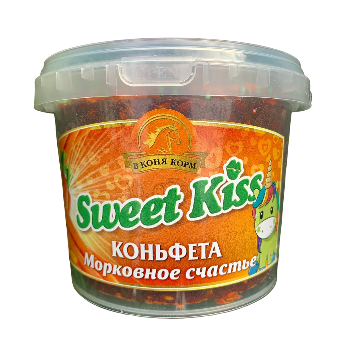 Лакомство д/лошади Sweet Kiss "Морковное счастье" 1 кг. арт.60436
