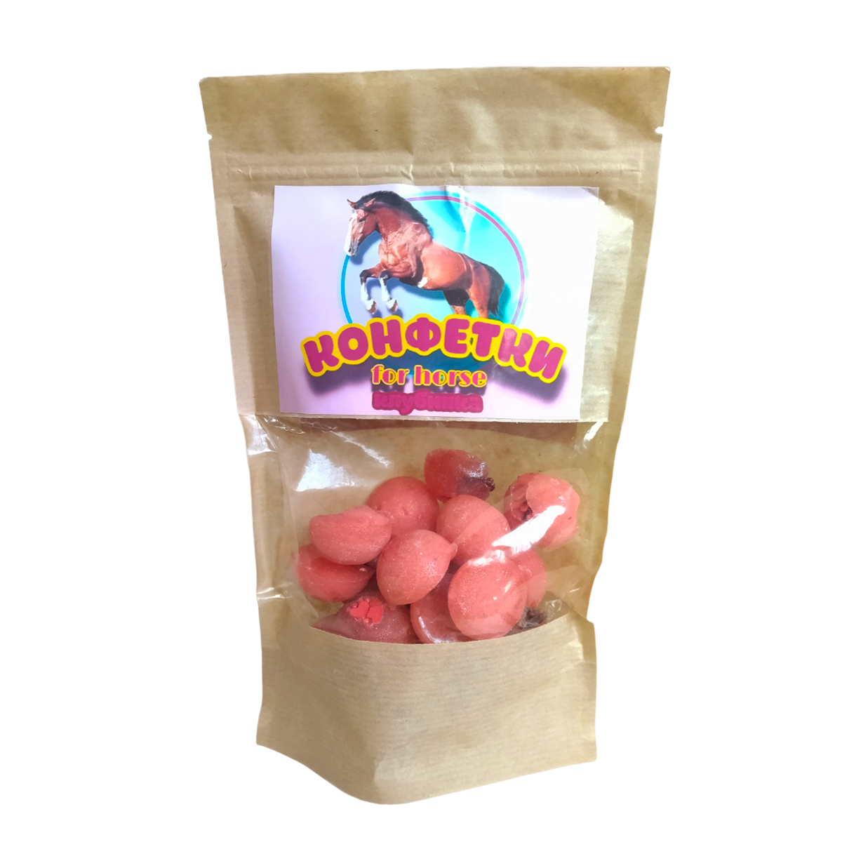 Конфетки для лошади "Клубника" 200 г. 