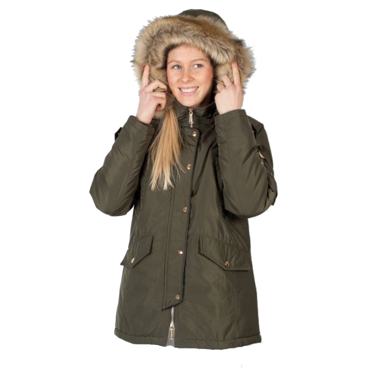 Парка "KATHELYN" с капюшоном для верховой езды