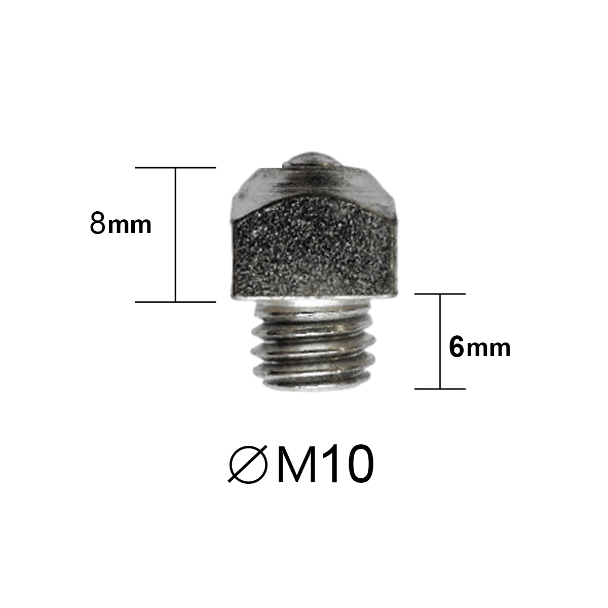 Шипы для подков М10 с победитовой вставкой, шт