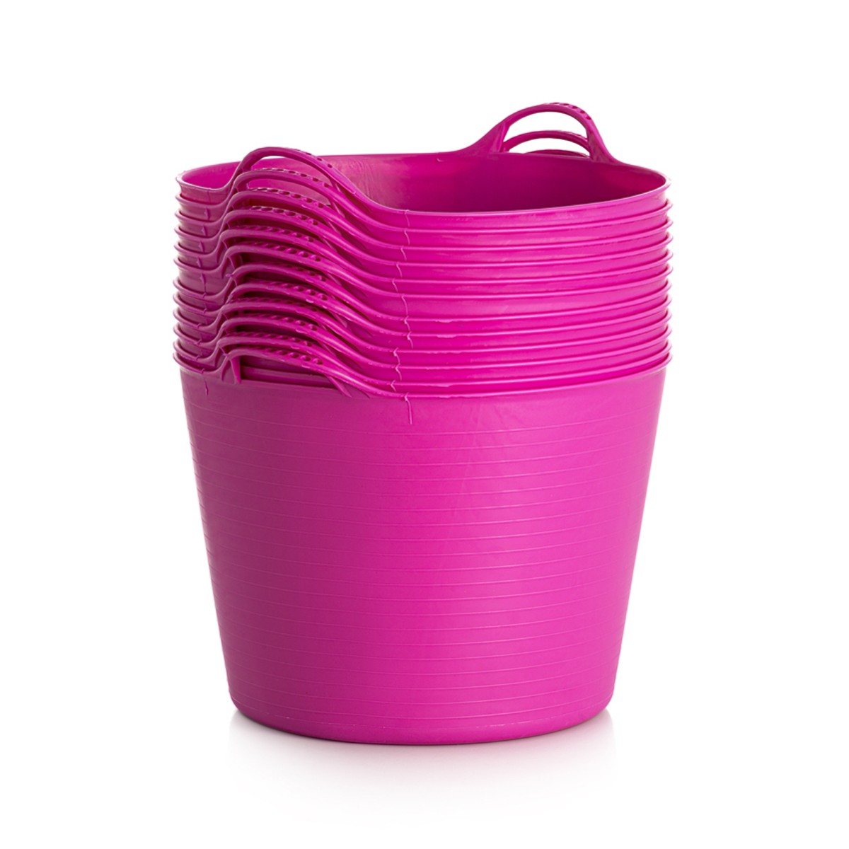 Тазик для лошади "Farmer" с двумя ручками 40 л, резинопластик Тазик для лошади "Farmer" с двумя ручками 40 л, резинопластик