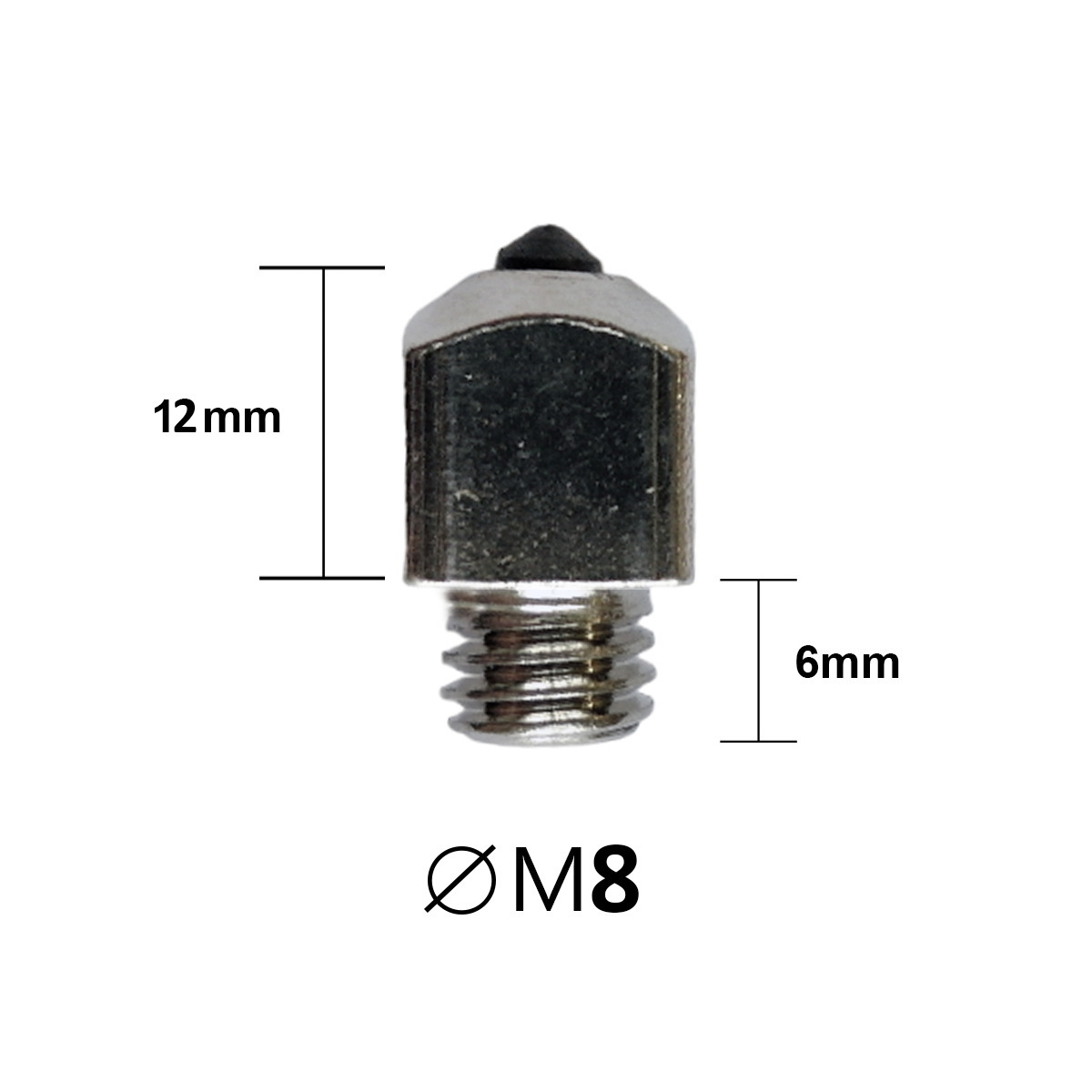 Шипы для подков М8 с победитовой вставкой, шт