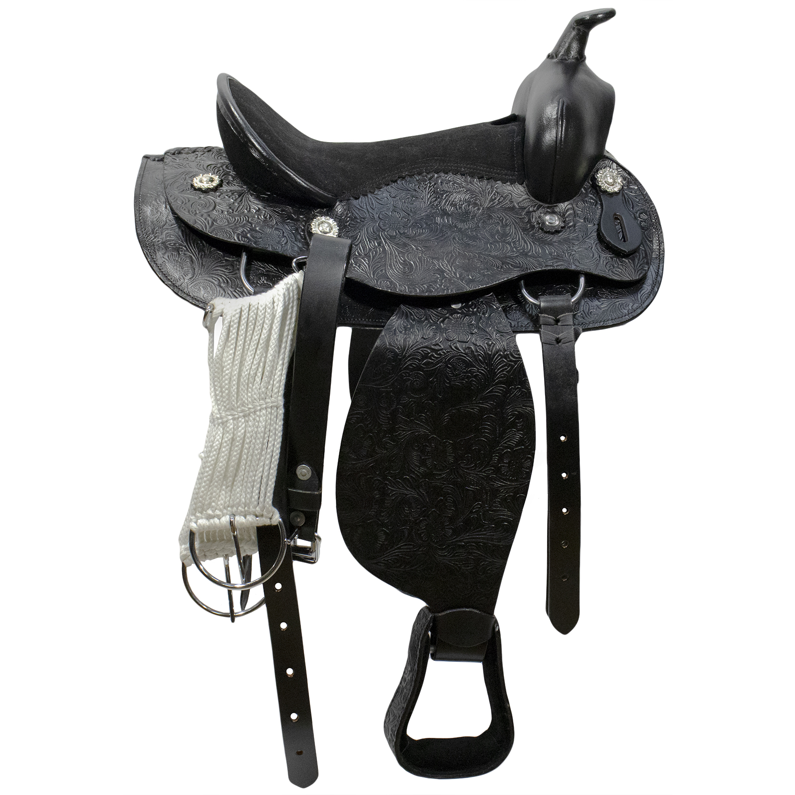 Седло вестерн для пони с узорами Седло вестерн для пони с узорами
